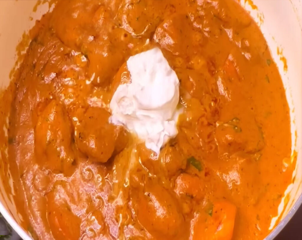 cream in butter chicken