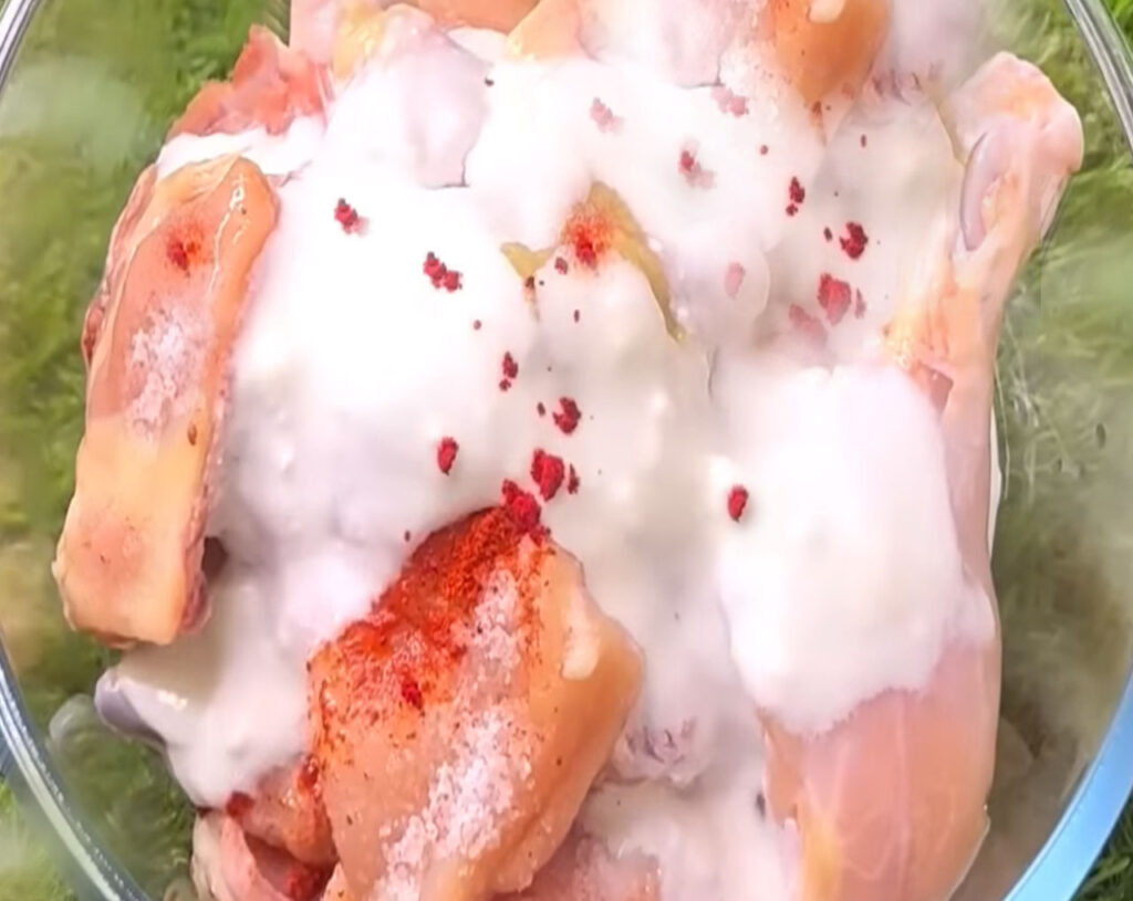 marinate chicken pieces