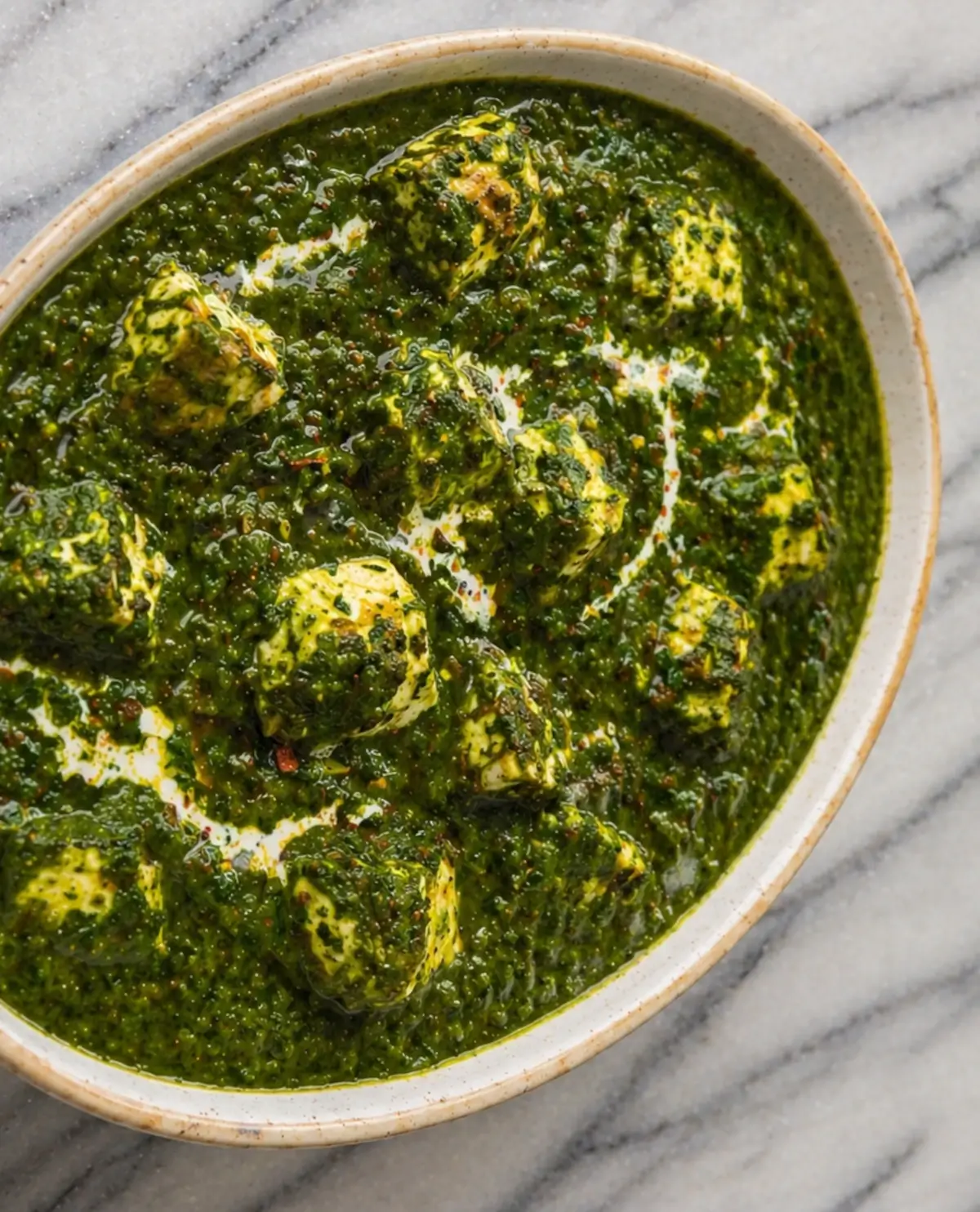 palak paneer dish