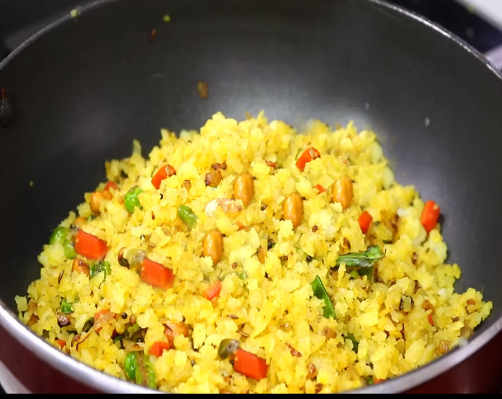 garnish and serve poha