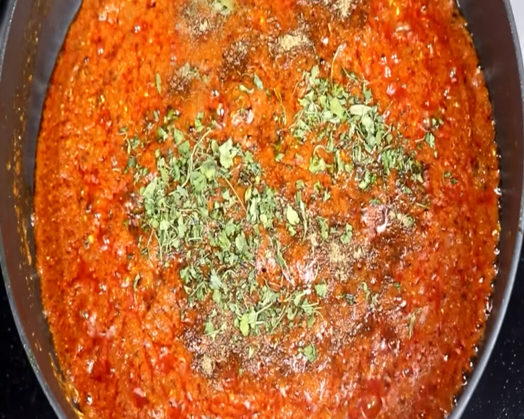 sprinkle garam masala on bhindi masala before adding bhindi