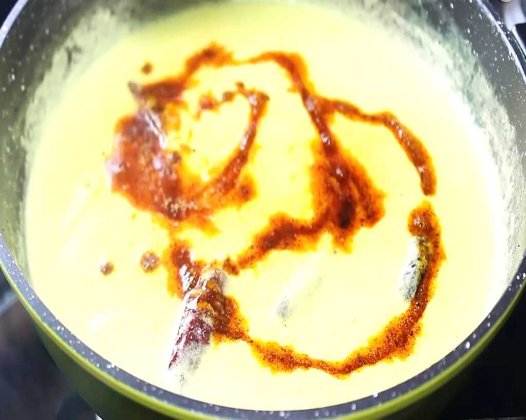 Tadka over Kadhi