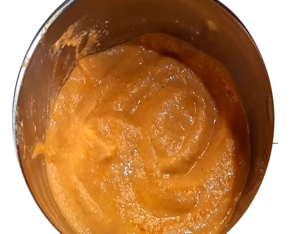 Smooth blended paste of cooked onions, tomatoes, and cashews