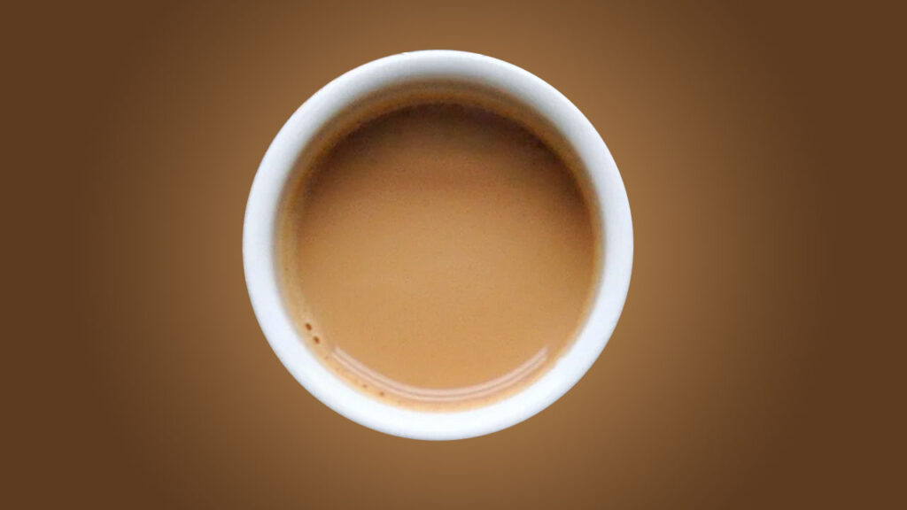 Traditional Indian Masala Chai served in a clay cup