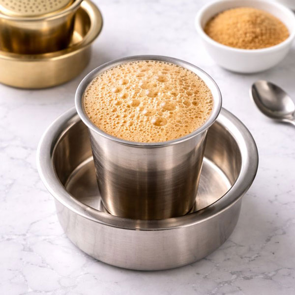 Indian Filter Coffee Recipe with Milk