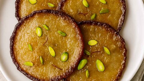 Malpua With Rose And Saffron Syrup Recipe
