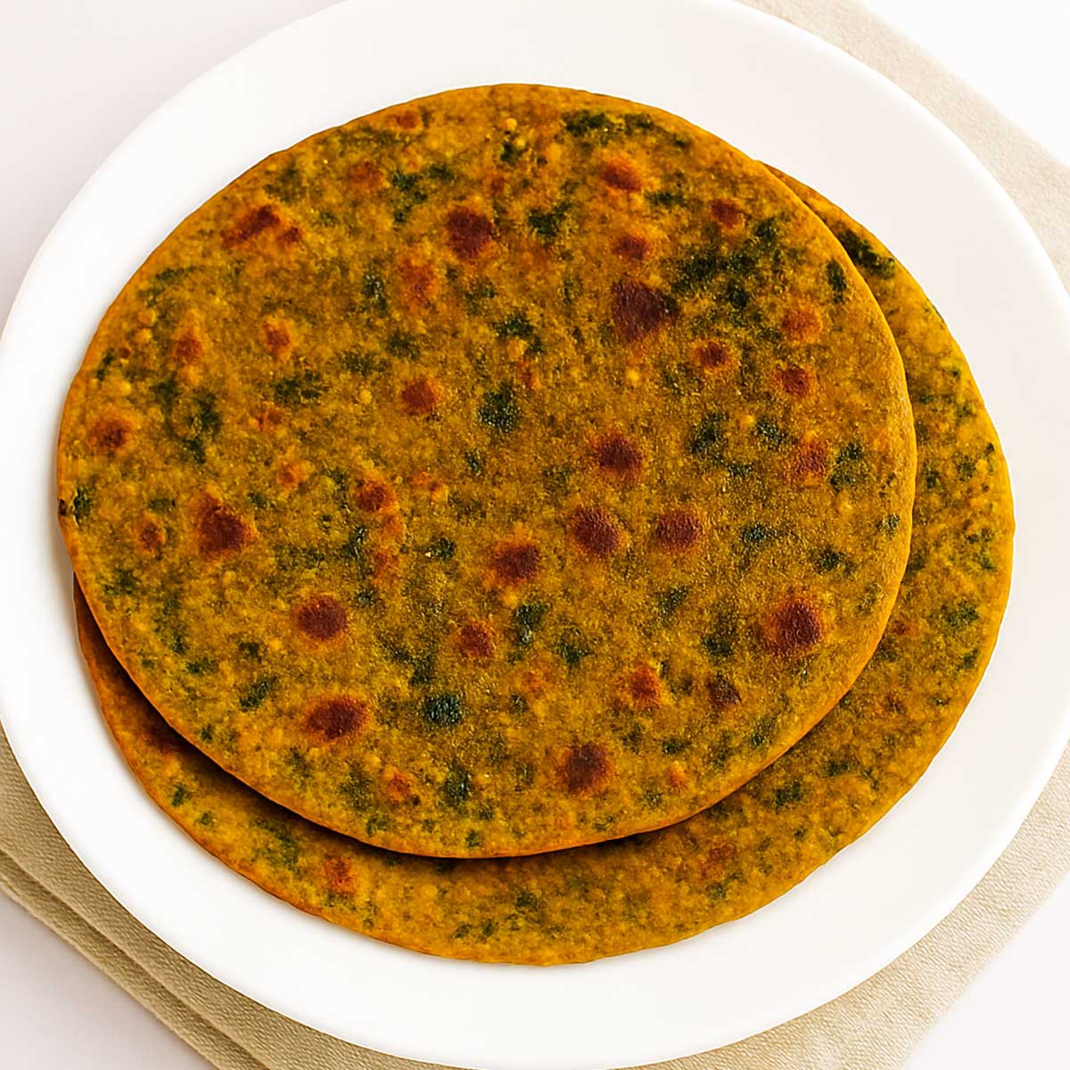Soft methi thepla, easy Indian breakfast