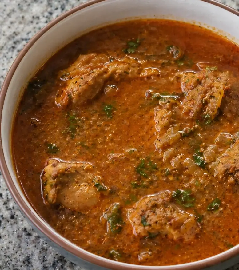 healhty indian chicken stew soup