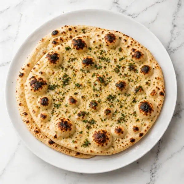 Easy Garlic Naan Recipe Without Tandoor (Soft, Chewy Naan)