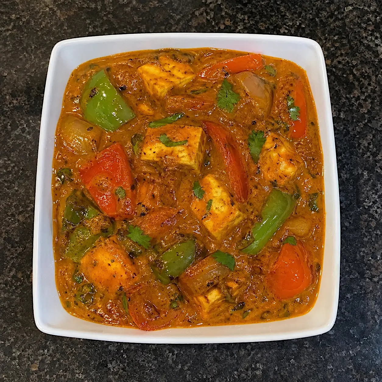 kadai paneer dish