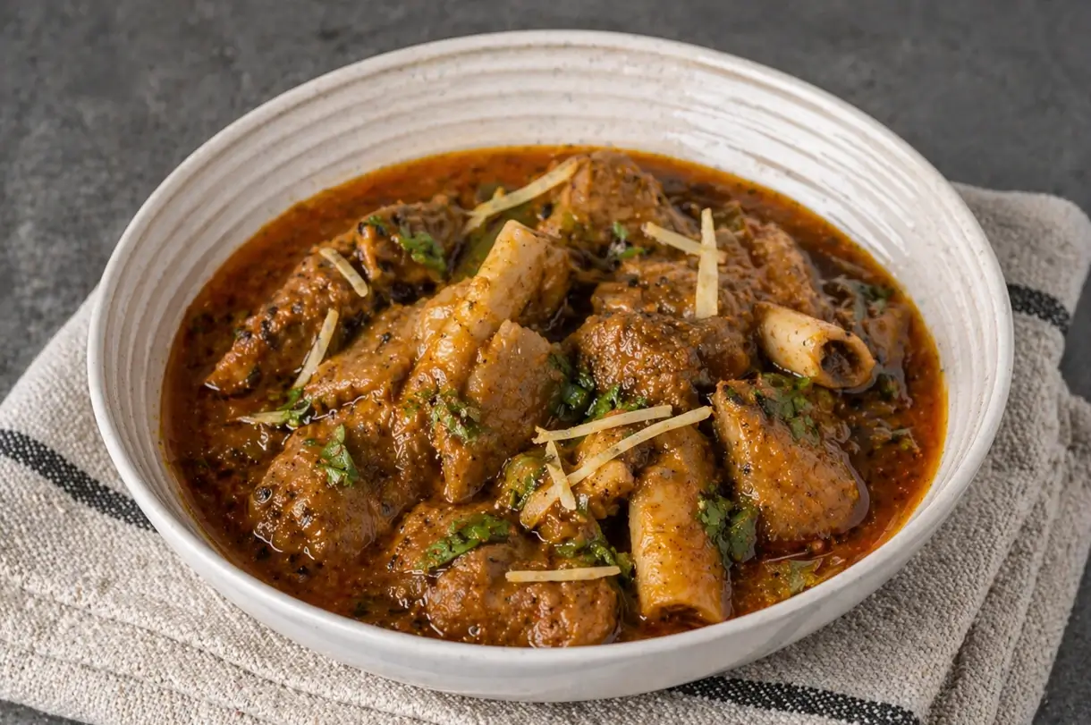 mutton paya Indian lamb trotters curry