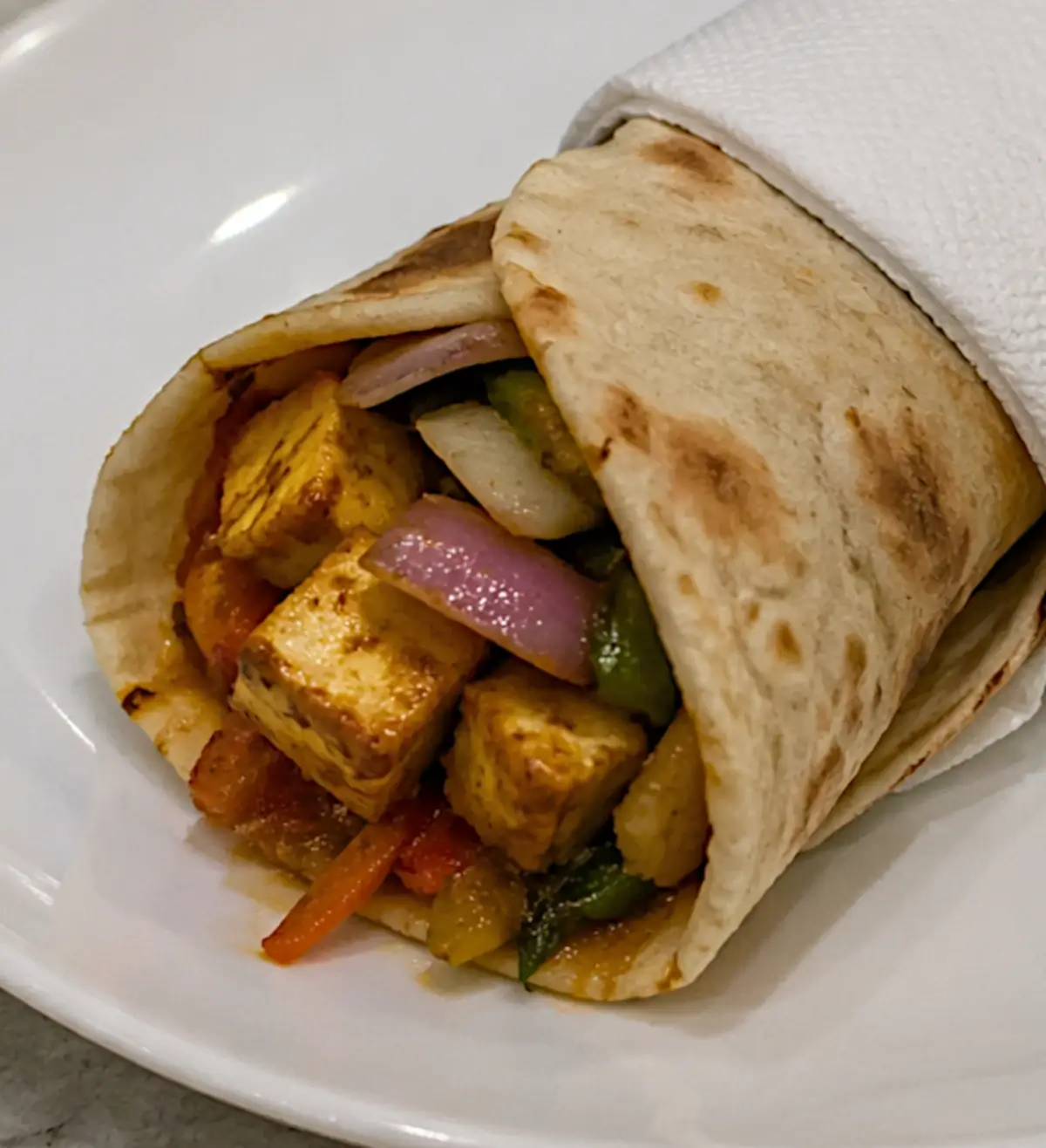 paneer wrap filling